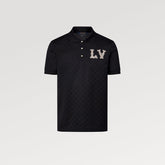 LV コットンピケポロウィズエンブロイダードLVパッチ